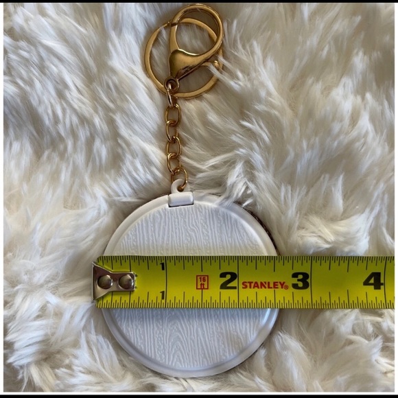 🦋 Vintage Paris Butterfly Postcard Pocket Mirror Keychain - Picture 5 of 6